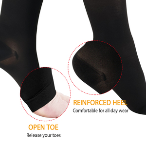 Bas de contention médical gradués, hauteur cuisse, respirants, avec bande de soutien antidérapante en silicone, pour femmes, varices, œdèmes, OEM - Product Image 3