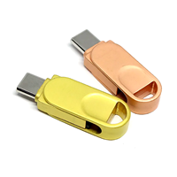 Clé USB OTG Type C en métal, vente en gros, mini clé USB portable, logo gravé sur mesure