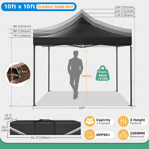 Carpa Personalizada Tipo Pop-Up para Ferias Comerciales al Aire Libre, Resistente y Duradera, Carpa Promocional Retráctil, Pabellón Comercial Anti-UV - Product Image 2