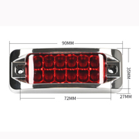 Feux de gabarit universels 12V 24V pour camions et remorques, feux latéraux à intensité variable (phares de croisement/route) et clignotants de signalisation pour véhicules lourds