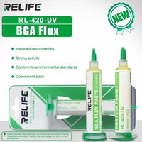 Pâte à souder Relife RL-420 RL-421 RL-422 10CC, flux à forte activité, sans nettoyage, sans halogène, bloc de colophane en seringue, huile à souder