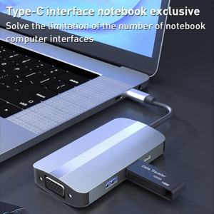 Xput 7 en 1 Ordinateur portable Multiport USB Type C USB-C Type-C Hub vers USB 3.0 4K <span class=keywords><strong>HDMI</strong></span> VGA <span class=keywords><strong>Adaptateur</strong></span> <span class=keywords><strong>avec</strong></span> prise casque 7-en-1 - Product Image 6