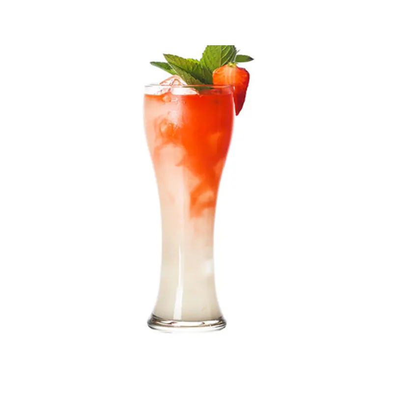Commercio all'ingrosso Logo personalizzato trasparente Bar speciale succo di Cocktail Shaker bicchiere di birra in vita tazza