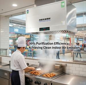 <span class=keywords><strong>Hotte</strong></span> de <span class=keywords><strong>cuisine</strong></span> commerciale sans conduit, adaptée aux locataires |   Contrôle des odeurs au carbone sans modification structurelle pour les centres commerciaux et les sites historiques - Product Image 3