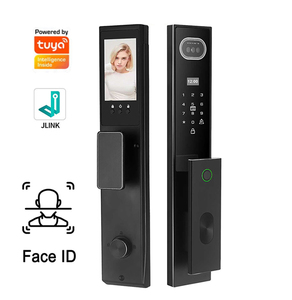 แอป Tuya WiFi ปลดล็อคอัจฉริยะหลายรูปแบบ ล็อคด้วยใบหน้า ลายนิ้วมือ รหัสผ่าน บัตร IC  ตัวล็อคด้านหน้าอะลูมิเนียม กันน้ำ IP65 หน้าจอกระจก  หน่วยความจำแบบคลาวด์ D2 Tuy - Product Image 3