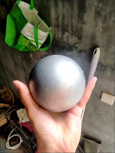 Pallone da <span class=keywords><strong>lancio</strong></span> NO.1 ad alta potenza in acciaio al carbonio zincato, pallone da <span class=keywords><strong>lancio</strong></span> in ferro per esterni, in metallo fuso argentato - Product Image 2