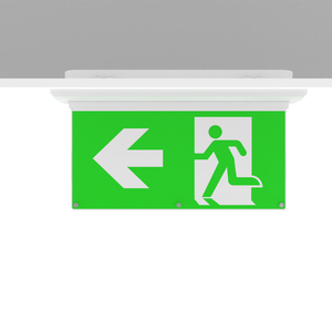 Señal de Salida de Emergencia Verde de Seguridad contra Incendios, Luz de Señalización de Salida de Emergencia LED, Señal de Salida - Product Image 4