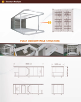 Capsule de camping Safari dans le désert, structure démontable, isolée, alimentée à l'énergie solaire, triple vitrage, pour site isolé, maison-capsule amovible