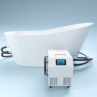 Baignoire spa Offre Spéciale moderne autoportante blanche en acrylique blanc Massage seul Baignoire plongeante froide Offre Spéciale spa au design moderne