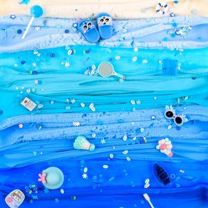 Assorted Blue <b>Slime</b> Pack Silky Butter Lightweight Cloud Transparent Crystal Sensory <b>Toys</b> Kids Party Rewards Gift - Product Image 6