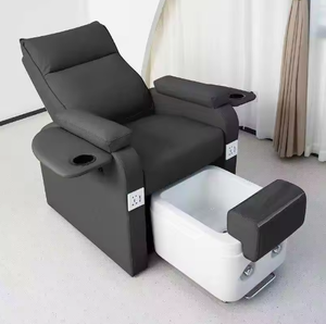 เก้าอี้นวดทำเล็บมือเล็บเท้าสไตล์ยุโรป พร้อมระบบนวดตัวเต็มรูปแบบ อ่างแช่เท้าเซรามิกแก้วไฟฟ้าแบบไร้ท่อ - Product Image 5