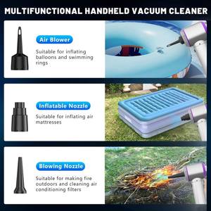 Aspirateur de voiture haute puissance, 3 vitesses réglables, lumière LED, aspirateur sans fil miniature et souffleur d'air pour le detailing automobile - Product Image 6