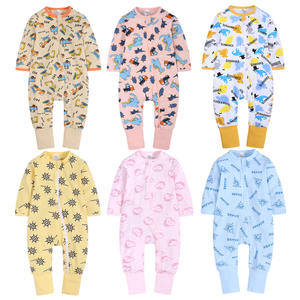 Mamelucos de una pieza con estampado personalizado, pijamas para niños pequeños, pijamas con cremallera para bebés, Mono para dormir, ropa para bebés - Product Image 1