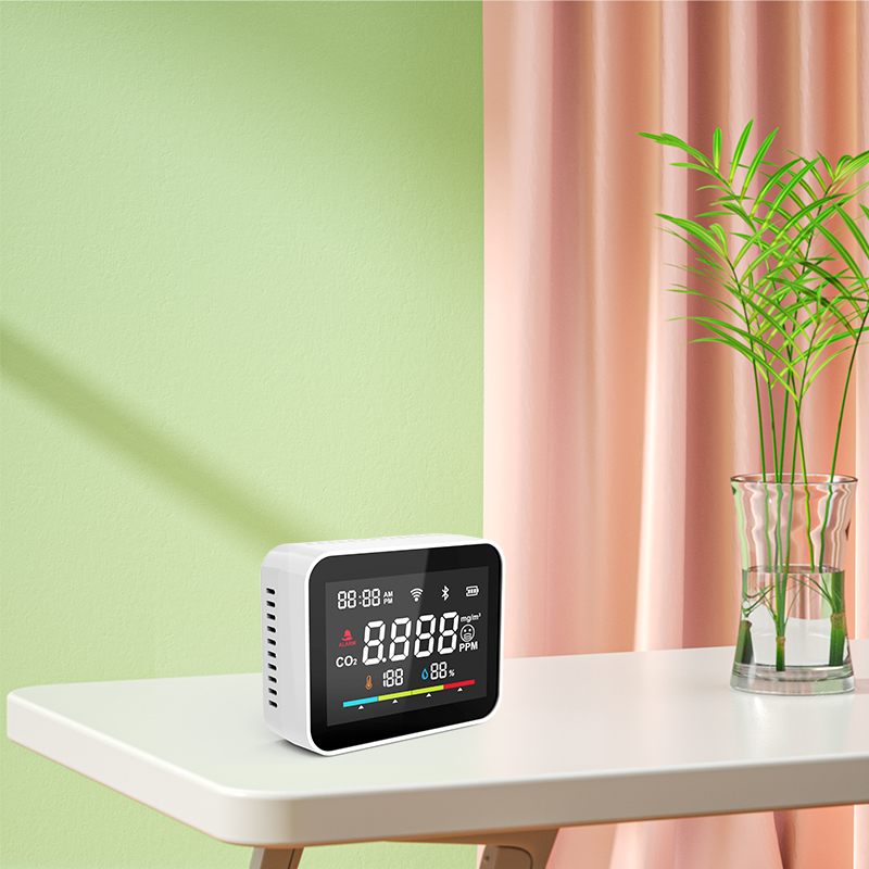 High accuracy desktop mini model high quality CO2 monitor Indoor area Air monitor for taking care healthy CO2 Meter NDIR Sensor