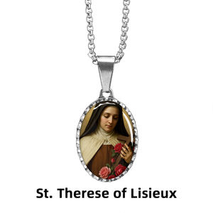 GIVELUCK - Colgante de Santa Teresita de Lisieux, Recuerdo Turístico de Zonas Escénicas Religiosas, Venta al por Mayor para Eventos y Festivales - Product Image 5