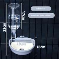 Fontaine à eau suspendue pour animaux de compagnie, bouteille en PP, bec anti-éclaboussures, distributeur d'eau courante, mangeoire automatique portable pour chats et chiens