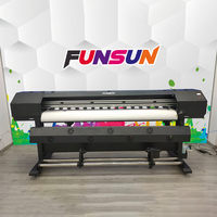 Impresora de Vinilo PVC Funsun, Impresora de Disolvente Ecológico con un Solo Cabezal de Impresión XP600
