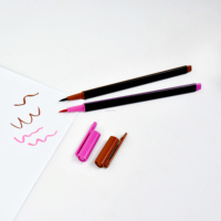 Lot de 12 feutres double pointe (fin et pinceau) pour enfants – Idéal pour les cadeaux et fournitures scolaires