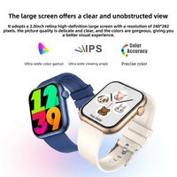 Reloj Inteligente VVS MOQ Bajo Pantalla TFT 2.01" 7-14 Días Batería Reproducción Música Monitor Cardíaco IP67 Resistente Agua Ou