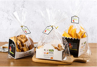 Sachet plastique transparent bpp personnalisé, emballage pour le pain et le sucre