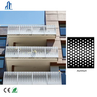 Revêtement mural décoratif au design moderne, panneau de façade en aluminium découpé au laser, écran pare-soleil perforé