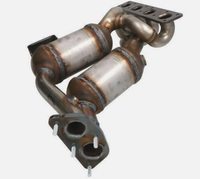 Convertisseur catalytique automobile à haut débit et bas prix, Euro IV, Euro V, Euro VI, 400 CPSI, pour BMW 320 E90 18407525460, fourni par l'usine