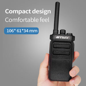 ETMY ET-599 <b>Small</b> Security Walkie Talkie Set Long Range 3km 16 Channel UHF Analog Two Way <b>Radios</b> VOX Function Flashlight for - Product Image 2