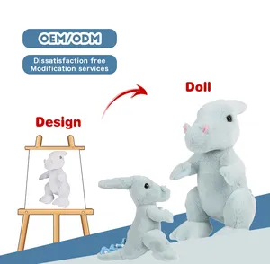 2024 CPC CE ASTM membuat desain Anda sendiri mainan hewan kustom dinosaurus kartun boneka mewah boneka hewan