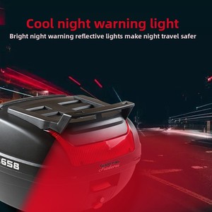 Electric Vehicle Motorcycle <strong>Trunk</strong> Thickened <strong>Large</strong> Pedal Tail Box <strong>Storage</strong> Anti-Vibration Toolbox Plastic Universal Electric Bikes - Product Image 3