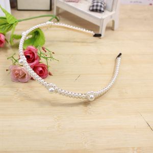 Diadema de Perlas Minimalista Retro Francesa para Mujer, Uso Diario, Adorno Metálico para la Cabeza, Origen Yiwu, Primavera 2021, Hecho a Mano - Product Image 3