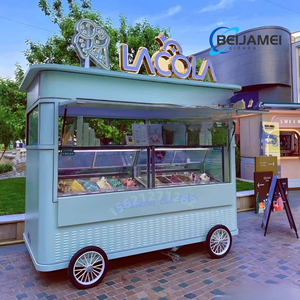 Carretto Elettrico Multifunzionale a 4 Ruote per <span class=keywords><strong>Cibo</strong></span>, Chiosco Mobile Commerciale per Colazione e Snack - Product Image 5