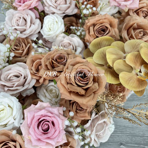 Centro de Mesa Floral para Bodas, Camino de Mesa con Rosas, Guirnalda de Flores Naranjas de Alta Calidad para Entrada de Boda, Venta al Por Mayor - Product Image 2