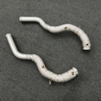 Collecteur d'échappement en acier inoxydable 304 pour Mercedes Benz E63 E63S AMG W213 4.0TT 2016-2023, haut débit