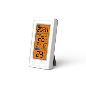 नारंगी बैकलाइट डिजिटल तापमान मॉनिटर वायरलेस इनडोर/आउटडोर थर्मामीटर हाई तापमान रिकॉर्ड - Product Image 4