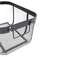 Étagère de rangement rectangulaire pour légumes et fruits DaS, grande capacité, panier de rangement en métal avec poignée en métal