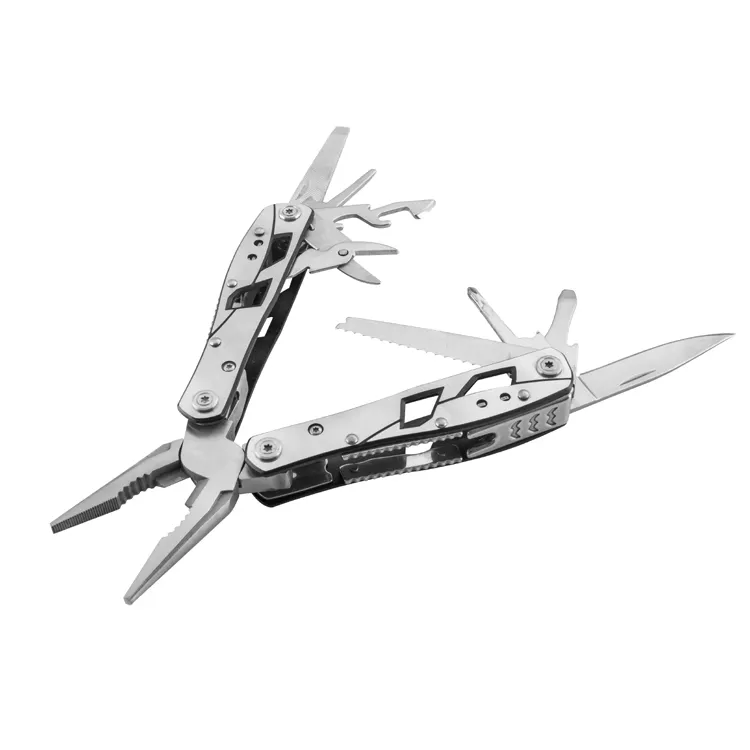 Stocked multitool folding pliers with locking hand tools pliers knife outdoor multi tool