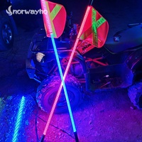 Fouet lumineux de nuit avec antenne Led, Base à dégagement rapide, de couleur unie, nouveauté