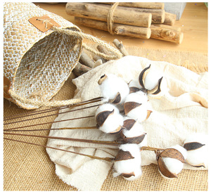 KEWEI 680 Golden Supplier Artificial Natural Dried Flower <strong>Cotton</strong> Dried <strong>Cotton</strong> <strong>Stems</strong> Natural Flower - Product Image 2