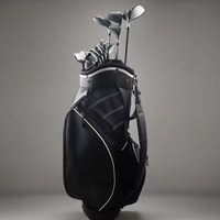 Ensemble complet de clubs de golf en alliage de titane avec logo personnalisé, têtes de fer forgées, clubs de golf professionnels pour droitiers avec sac de golf