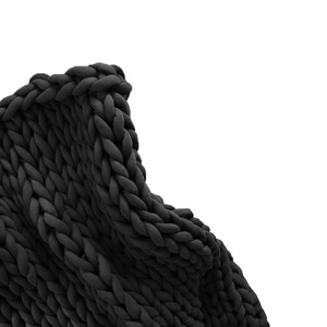 Couverture lestée tubulaire en coton tricoté épais de luxe faite à la main pour adulte, idéale pour l'hiver - Vente en gros Bojay - Product Image 4