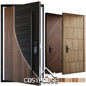 Moderne Massivholz-Innentür mit Rahmen Vorgefertigte Maßgefertigte Holztür für Haus Hotel Schlafzimmer - Product Image 4