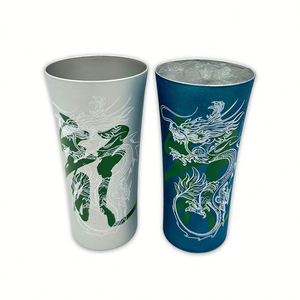 Gobelet en aluminium portable et durable, personnalisable avec logo, changeant de couleur, capacité 15 oz, pour boissons froides, cadeaux promotionnels - Product Image 1