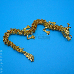 Modèle de main en alliage de zinc en forme de dragon, articulations mobiles réalistes, objet de collection, cadeau de bureau unisexe - Product Image 3