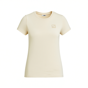 Camiseta Puma para Mujer, Color Beige, Manga Corta, Estilo Casual - Product Image 3