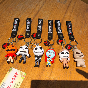 Llavero 3D de Goma de Pesadilla Antes de Navidad, Accesorios de Halloween, Llaveros de Anime, Promoción, Regalo para Coche - Product Image 4