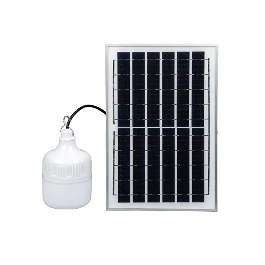 Factory prices new lighting 150 watt rechargeable solar timer with garden outdoor solar light bulb