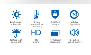 Kiosque numérique extérieur à écran tactile de 86 pouces à haute luminosité, mural horizontal pour gare, centre commercial - Product Image 5