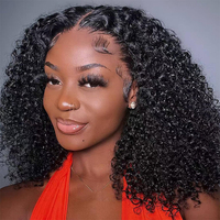 Pelucas de Cabello Humano Vietnamita Sin Pegamento 13x4 SDD, Peluca Bob de Cabello Humano Virgen Vietnamita con Doble Trama y Encaje Frontal HD para Mujeres Negras