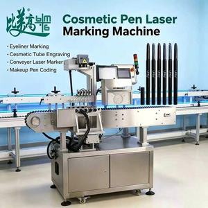 Machine de marquage laser cosmétique haute vitesse pour crayons à sourcils, étiquetage anti-contrefaçon et tri de production automatique - Product Image 1