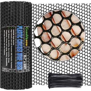 GardenNow <b>Plastic</b> Chicken Wire <b>Mesh</b> 15.7 X 33Ft Hexagonal Fencing For Gardening Construction - Product Image 1